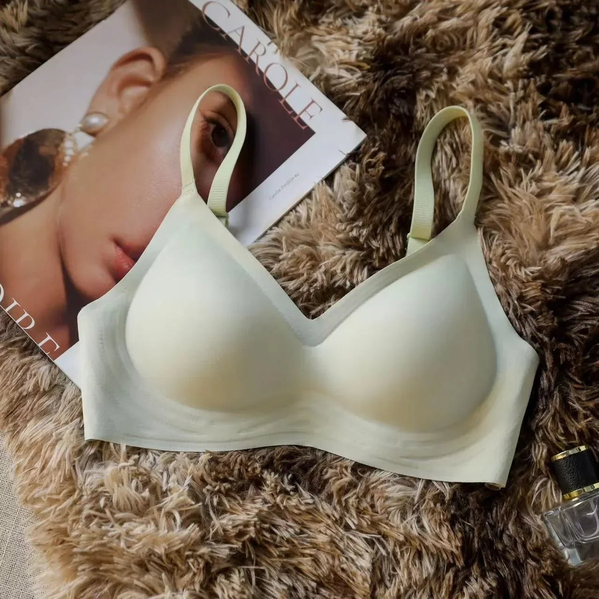 Seamless Push Up Bra for Women Sexy Lingerie Padded Wireless Underwear Support Bras Thin Shoulder Strap Comfort Intimates