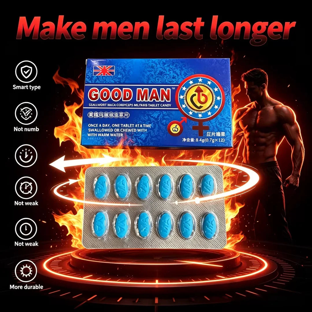 Male Blue Pills Health Supplement Energy Perfor mance Support Shilajit Ginseng Maca Ashwagandha Tablets