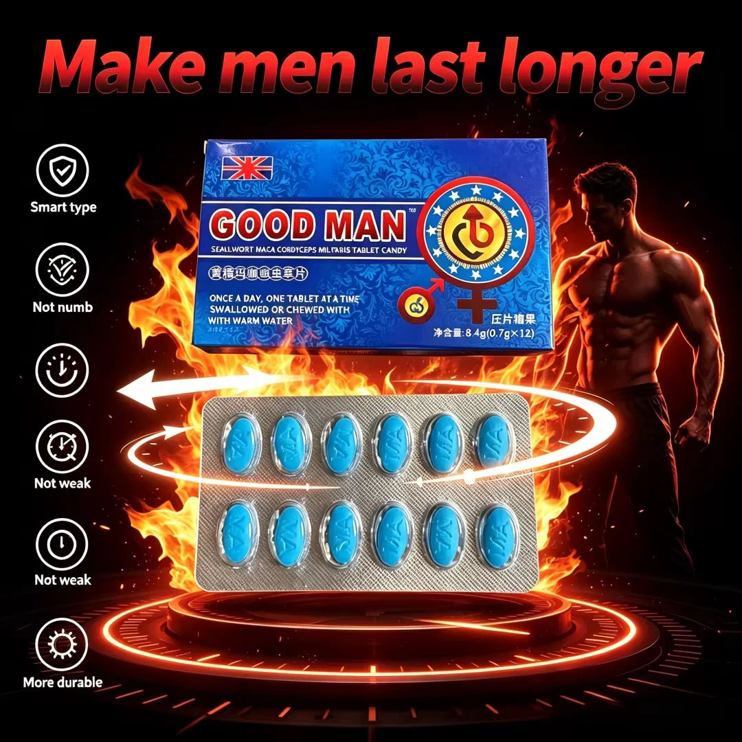 Male Blue Pills Health Supplement Energy Perfor mance Support Shilajit Ginseng Maca Ashwagandha Tablets