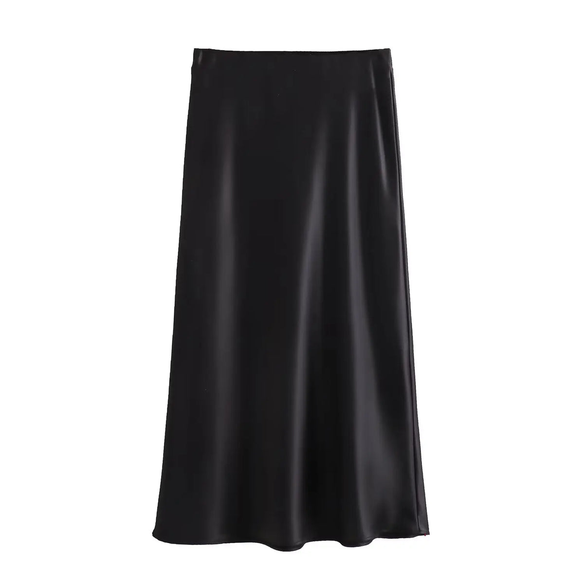 Foridol Autumn Winter Burgundy Satin Skirt Women Party Silk Skirt High Waist Straight Long Faldas Mujer Christmas Skirt