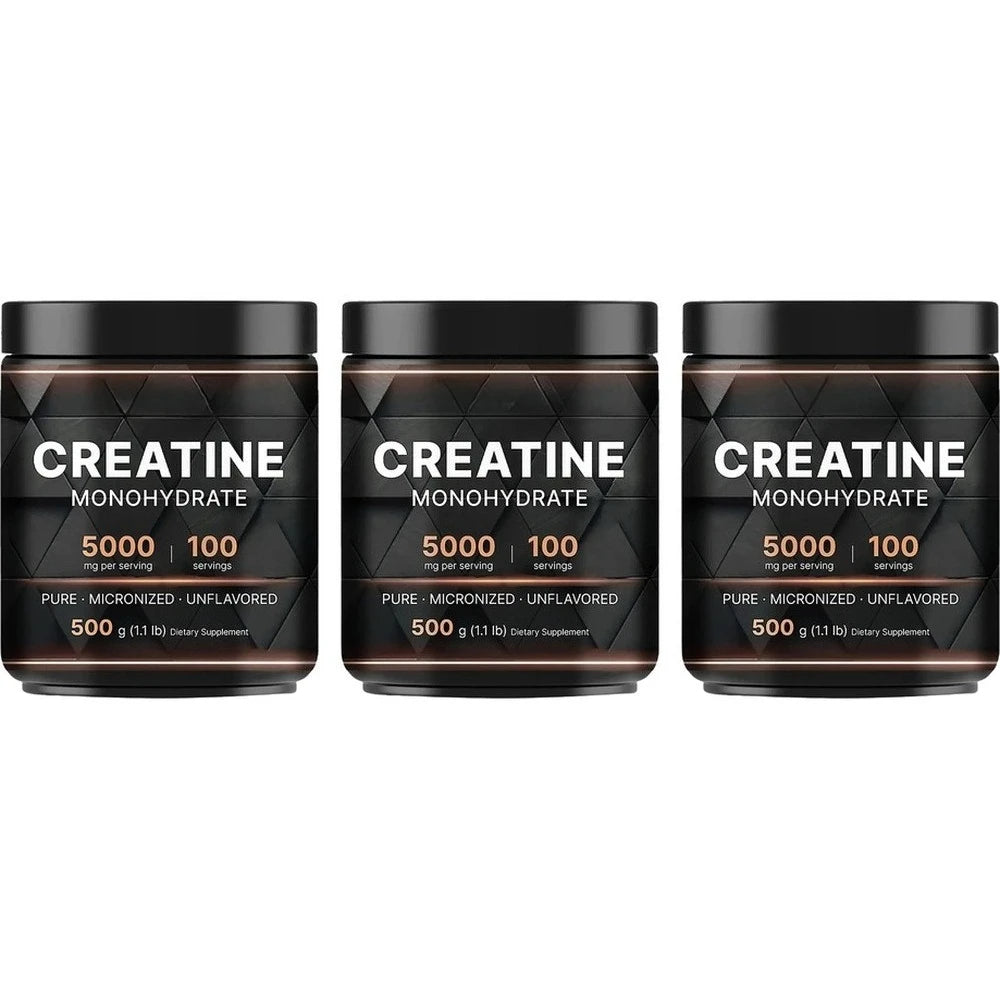Creatine Monohydrate Powder Micronized Unflavored Training Performance Support Energy Endurance Strength 500 G（1.1lb）