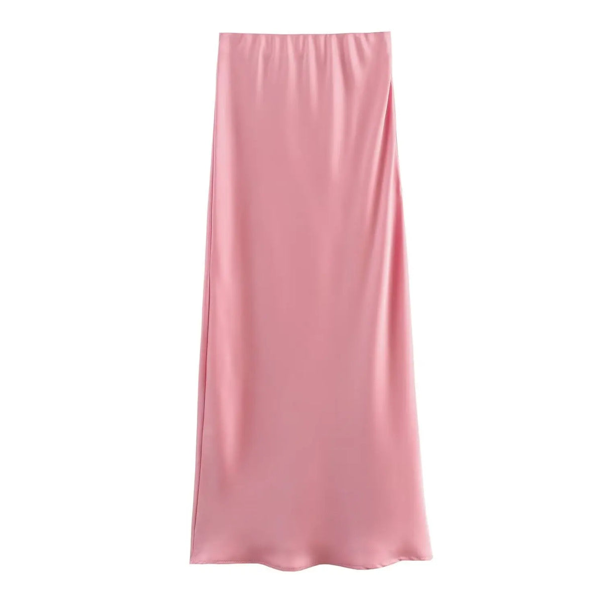 Foridol Autumn Winter Burgundy Satin Skirt Women Party Silk Skirt High Waist Straight Long Faldas Mujer Christmas Skirt