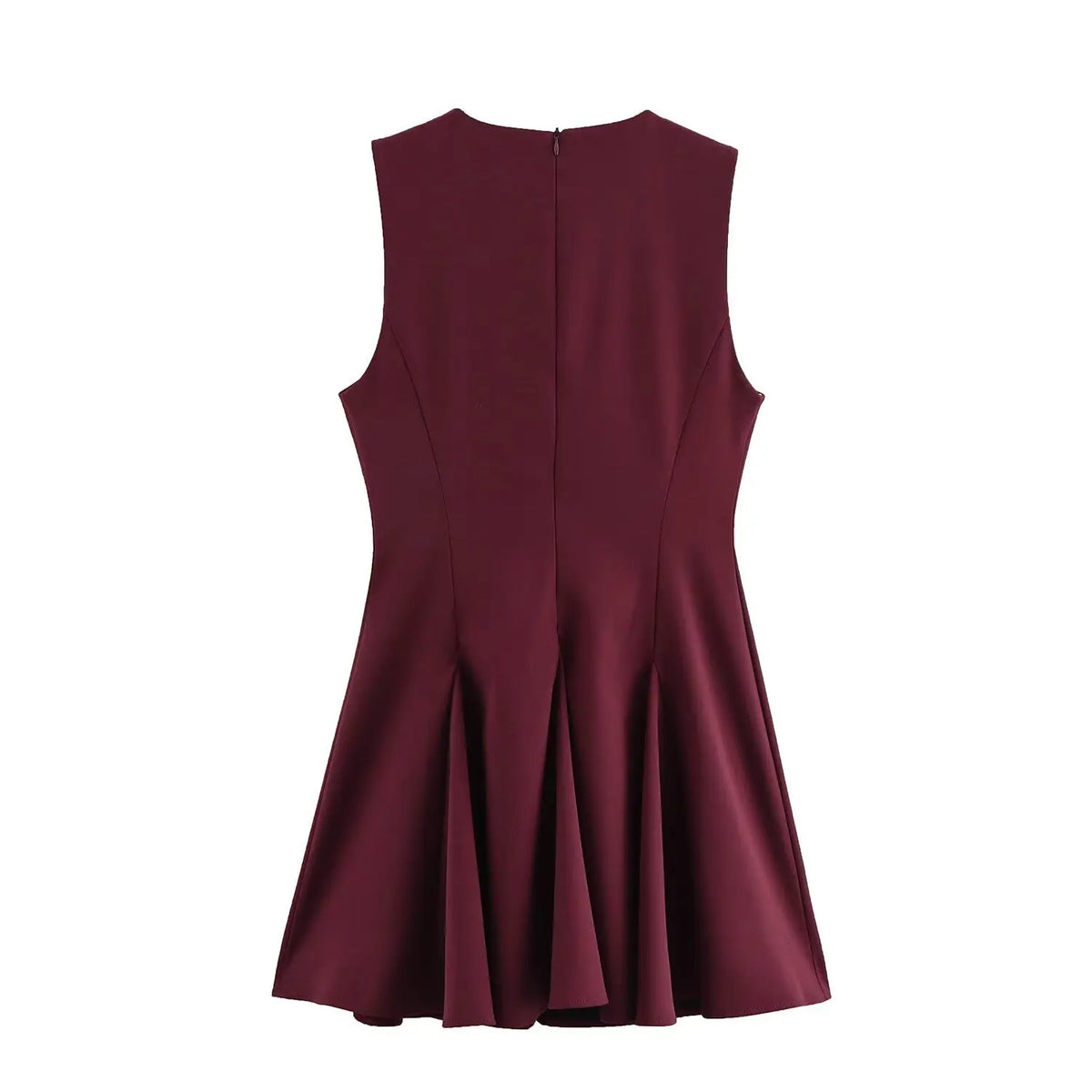 Foridol Bowknot Pleated Short Dress for Women O Neck Sleeveless Tank Mini Party Dresses Summer Spring 2025 New in Casual Vestido