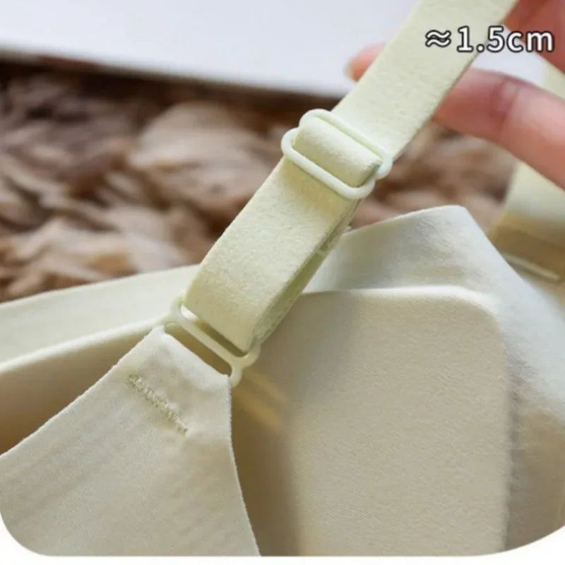 2Pcs/Set Seamless Bras For Women Sexy Lingerie Padded Non-wire Brassiere Adjust Shoulder Strap Underwear Comfort Intimates