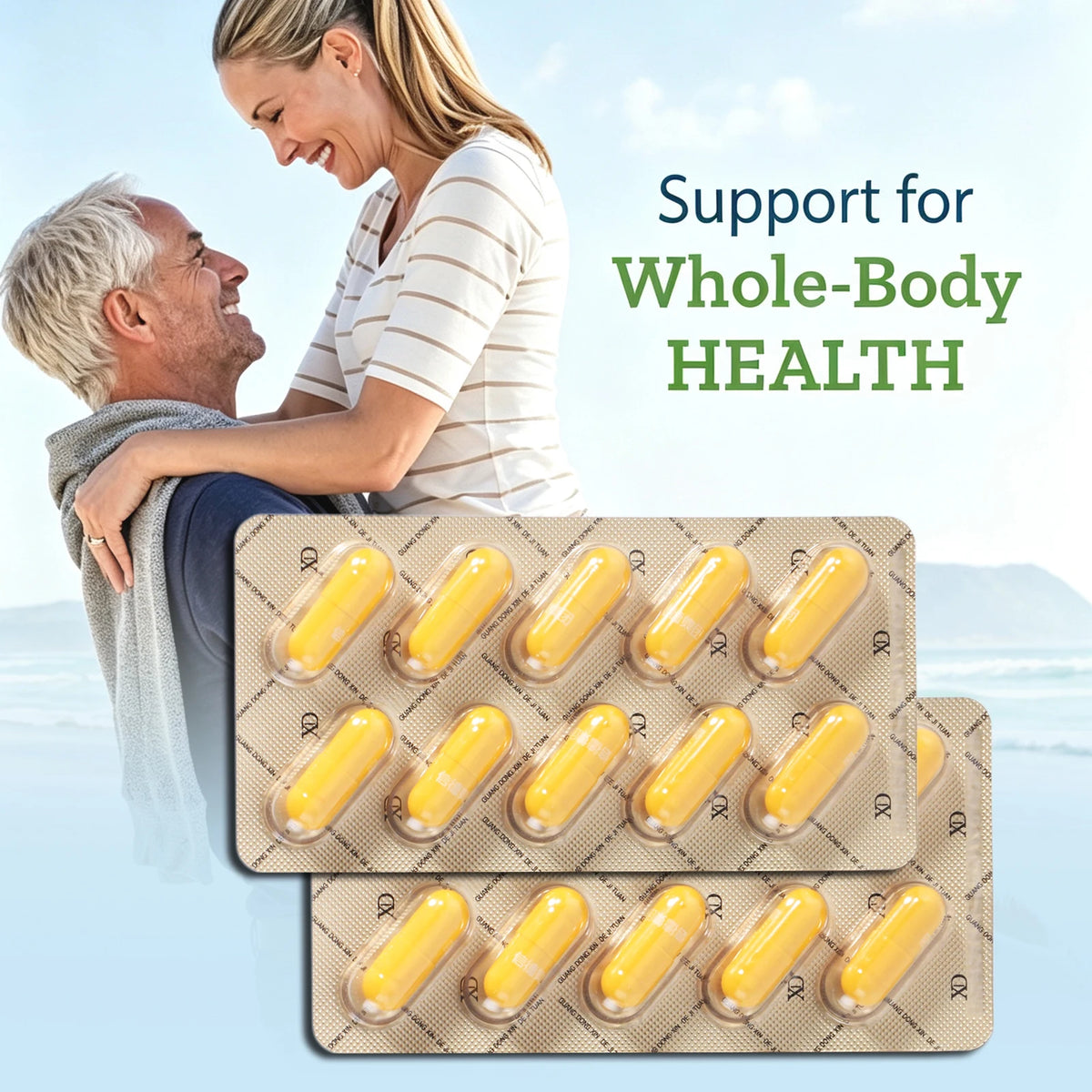 Powerful Ginseng Epimedium multivitamin pills surge energy support stamina drive naturally awaken Men Vitality power last longer