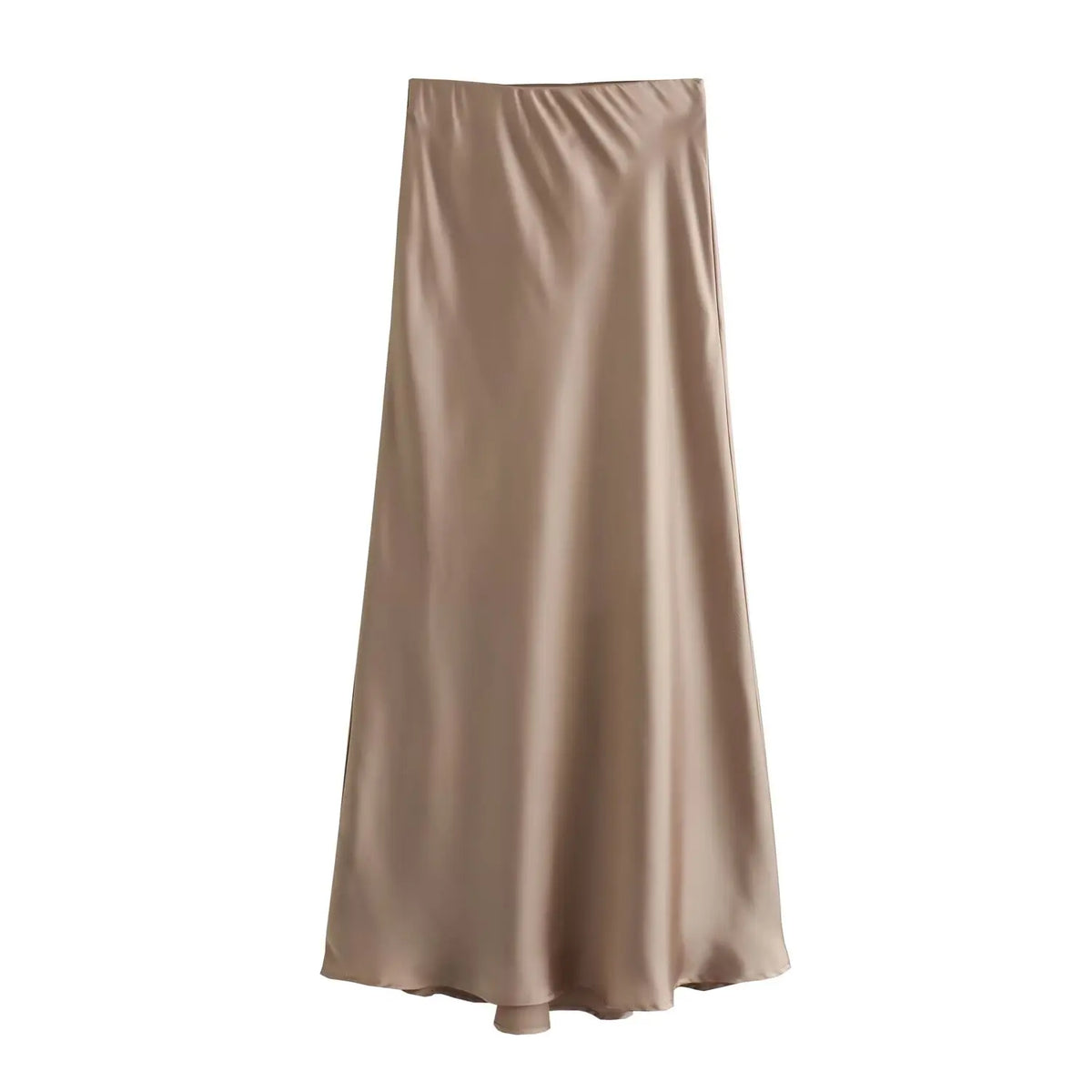 Foridol Autumn Winter Burgundy Satin Skirt Women Party Silk Skirt High Waist Straight Long Faldas Mujer Christmas Skirt