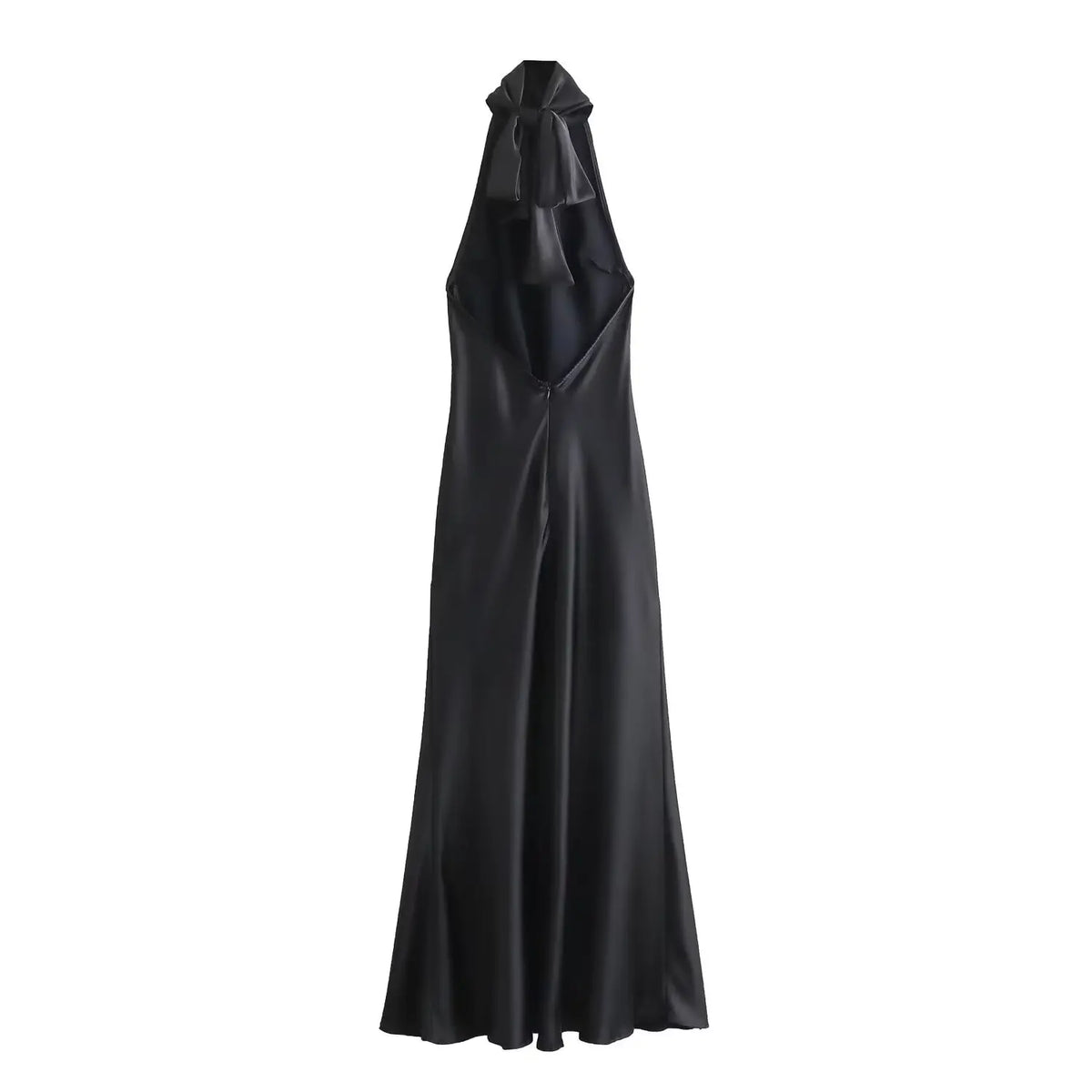 Foridol Halter Satin Dress Women Sexy Backless Burgundy summer spring Dress Elegant Maxi Long Party Dress Christmas Vestidos