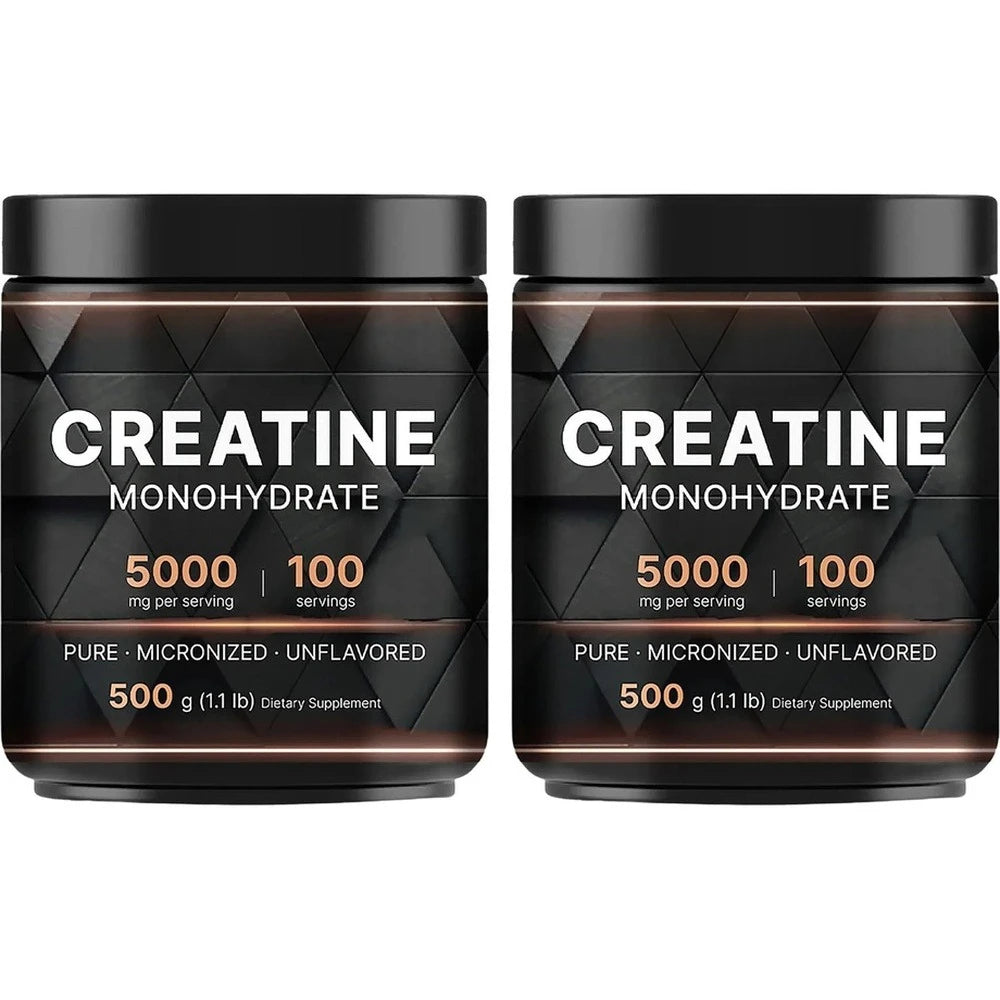 Creatine Monohydrate Powder Micronized Unflavored Training Performance Support Energy Endurance Strength 500 G（1.1lb）