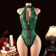 Summer Hot See Through One-piece Underwear Sexy Hollow Sleeveless Tank Tops Bodysuit Crotchless Backless Playsuit Vest For Women