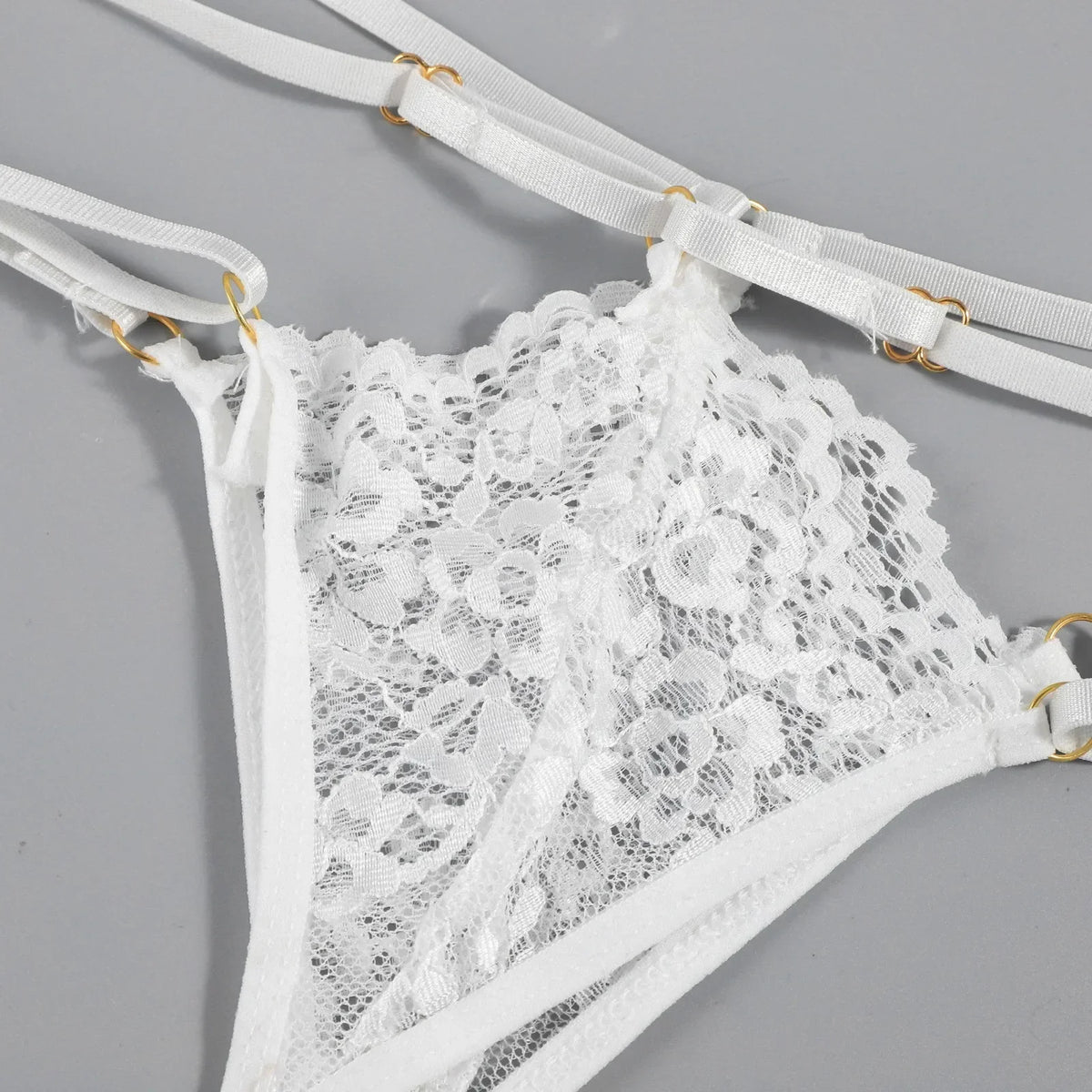 Porn Women Sexy Lingerie Lace Underwear Halter Bodysuit Garter Intimate Erotic Babydolls Sex Costumes Bra Set