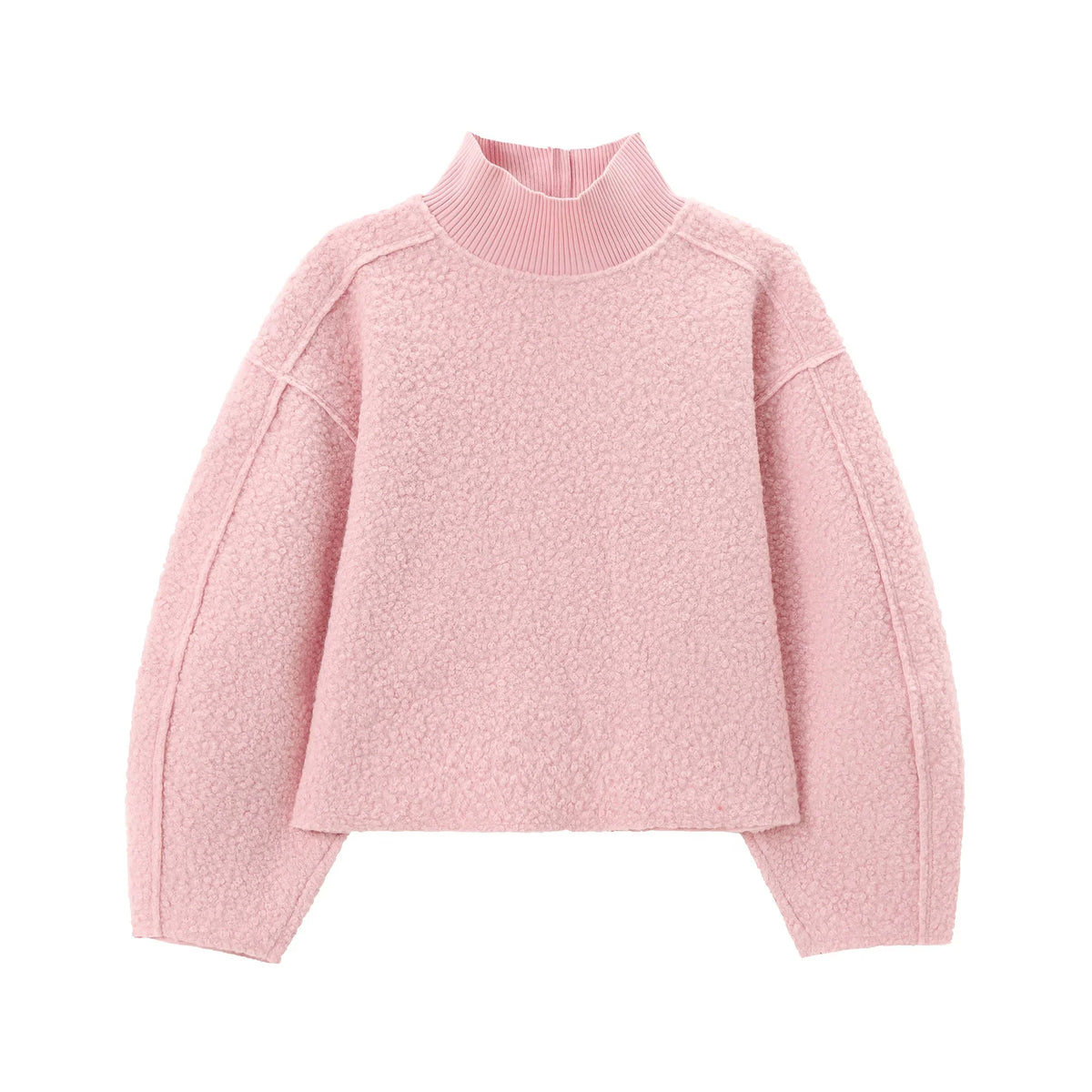 Foridol Turtleneck Fluffy Hoodie for Women Autumn Casual Loose Pullovers Female Basic Fashion Winter Women's Sweatshirts