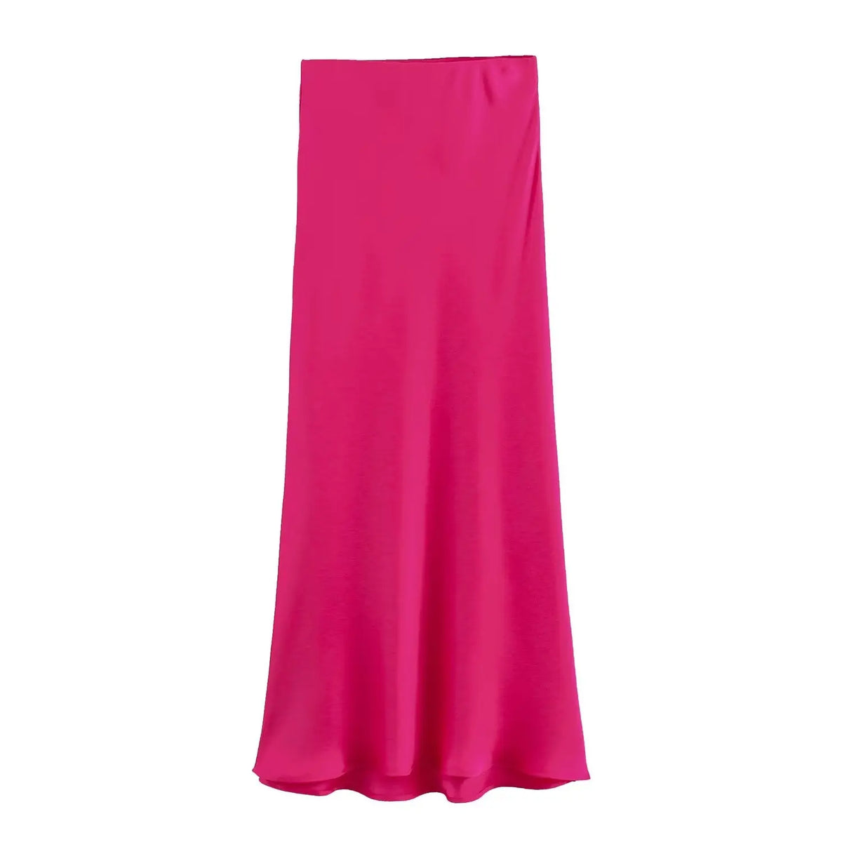 Foridol Autumn Winter Burgundy Satin Skirt Women Party Silk Skirt High Waist Straight Long Faldas Mujer Christmas Skirt