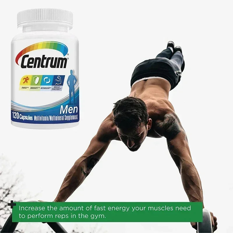 Men's Daily Vitamin, Multivitamin/Multimineral with Vitamin D3, B Vitamins, Antioxidants, Metabolism, Immunity, Energy, Muscle