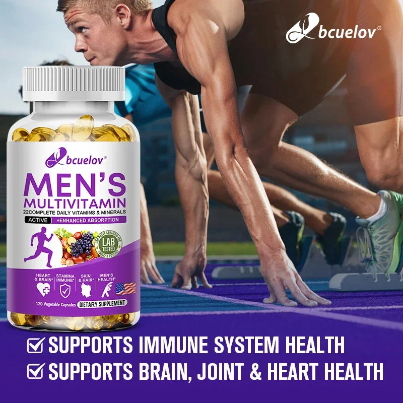 Men's Daily Multivitamin - 22 Vitamins & Minerals, Dietary Supplement for Immunity, Energy, Digestion, Skin, and Overall Health