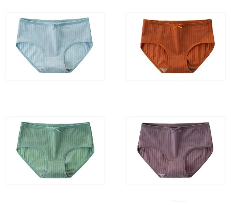 Cotton Panties Sexy Women Lingerie Women's Briefs Underpants Low Waist Panty Intimates Comfy Breathable Seamless Underwear