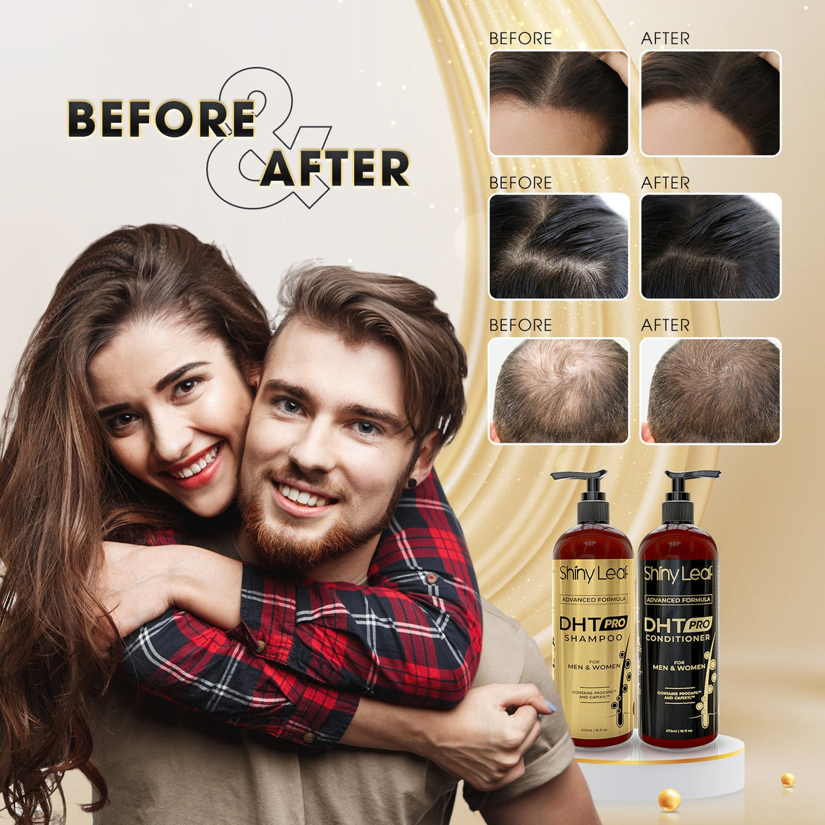 Bariatric Multivitamin Iron Free With DHT Pro Shampoo and Conditioner Hair Care Bundle
