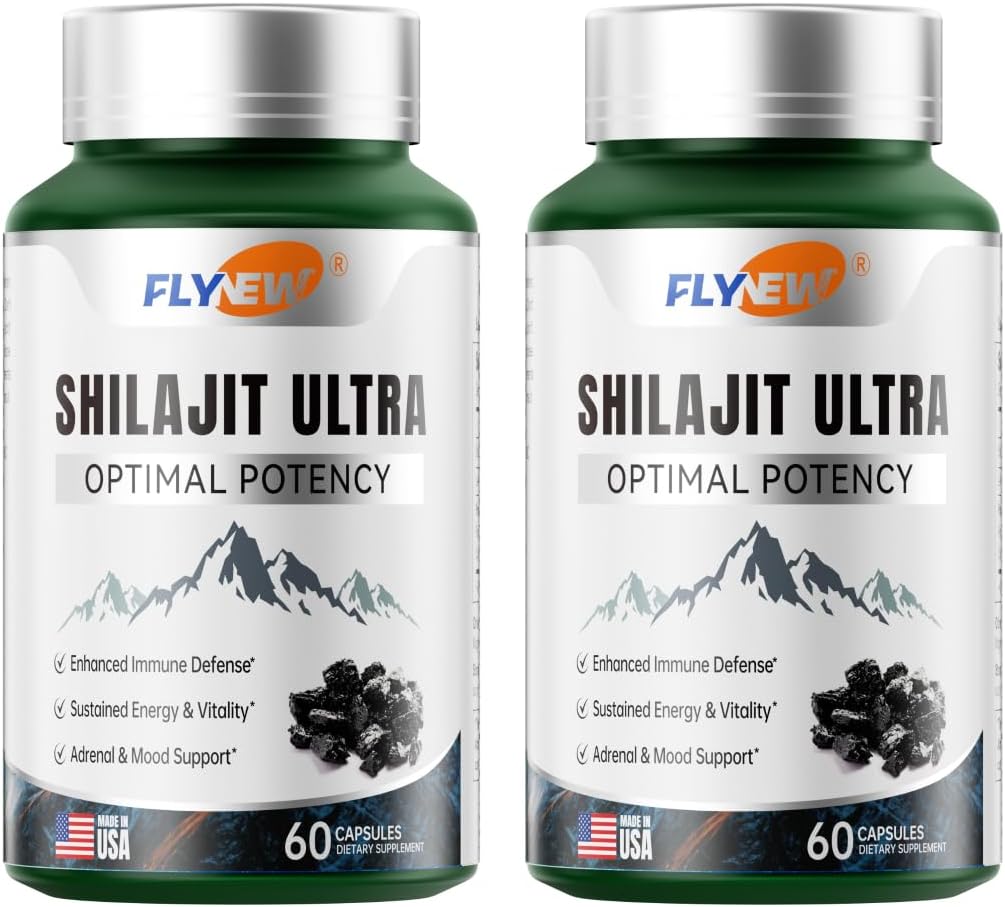 Shilajit for Men – 1,300mg with Fulvic Acid & L-Arginine | 60 Capsules