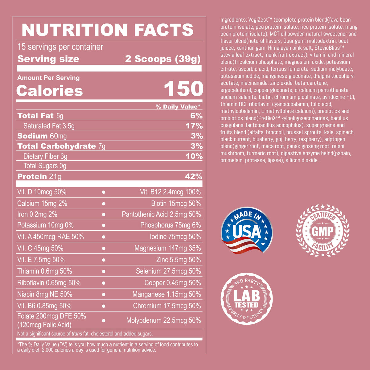 Plant-Based Meal Replacement - Complete Meal Protocol