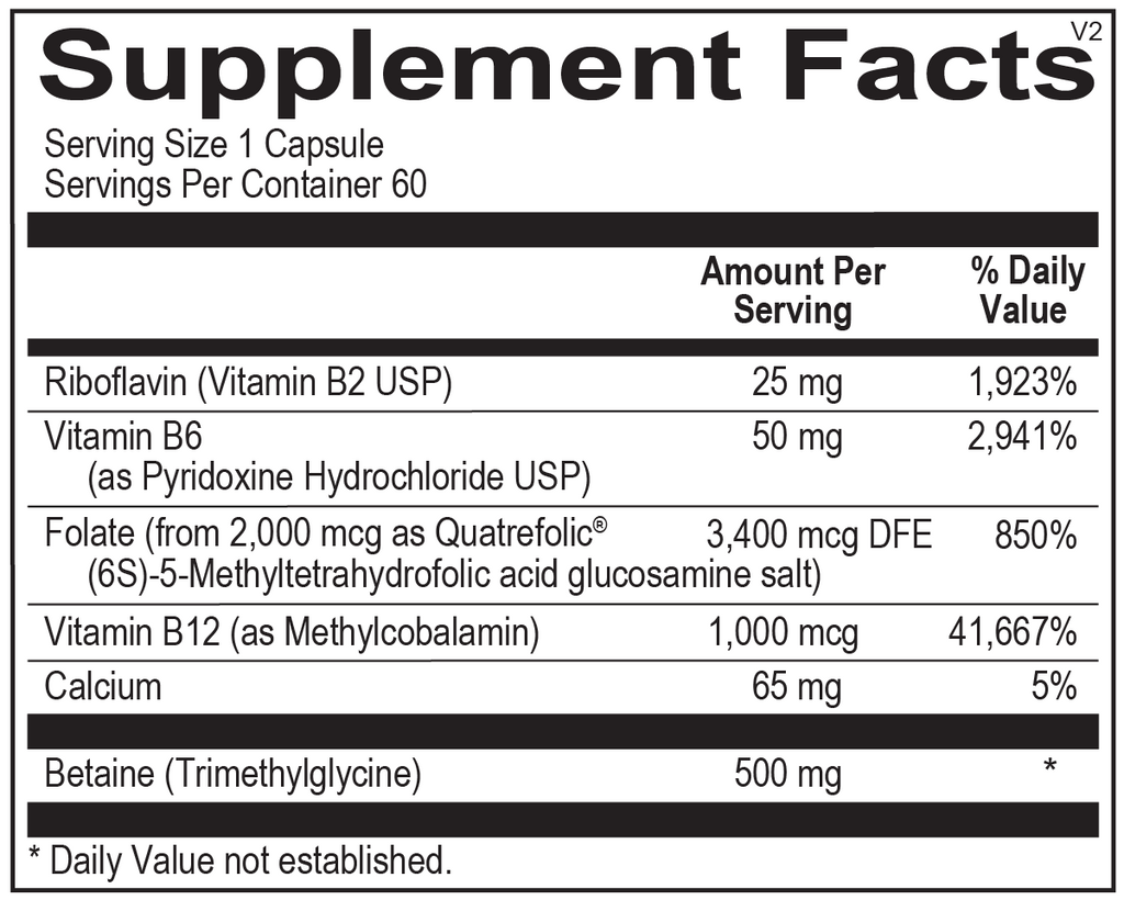 Methyl CPG Ortho Molecular Products Cardiovascular 60 Capsules