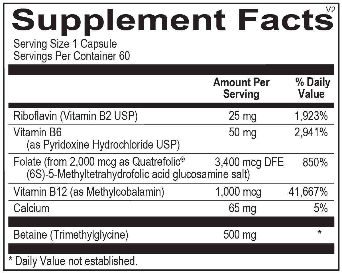 Methyl CPG Ortho Molecular Products Cardiovascular 60 Capsules