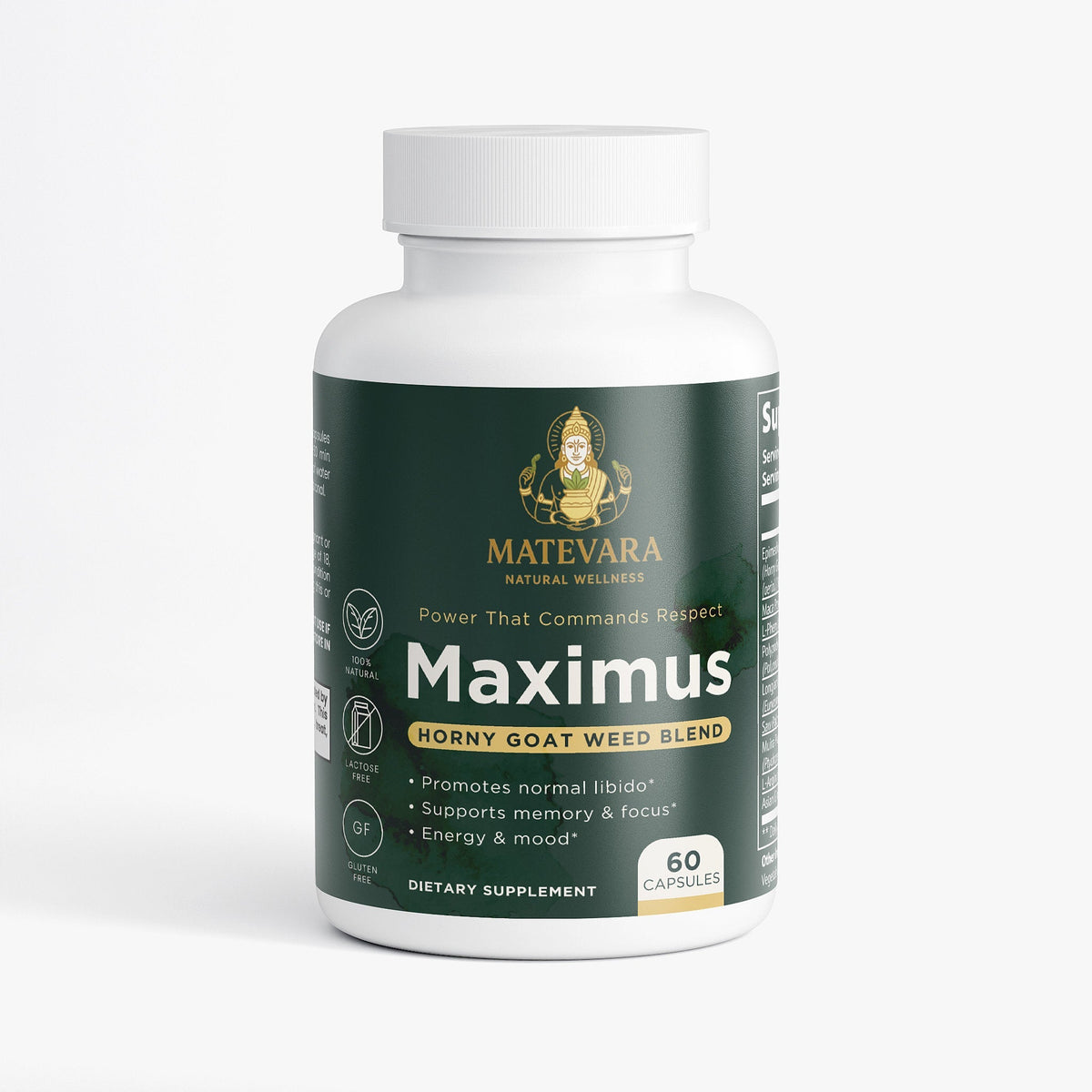 Maximus Horny Goat Weed Blend | Men's Vitality Capsules | 60 Count