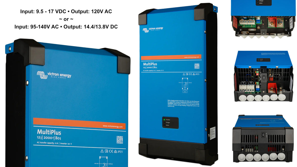 120V Inverter & Charger - 12/24/48V; 500 - 5000 Watts