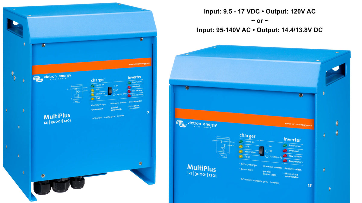 120V Inverter & Charger - 12/24/48V; 500 - 5000 Watts