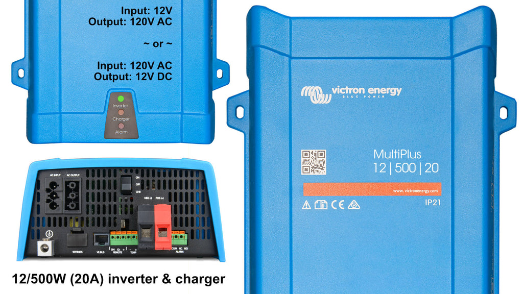 120V Inverter & Charger - 12/24/48V; 500 - 5000 Watts