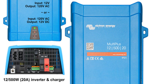 120V Inverter & Charger - 12/24/48V; 500 - 5000 Watts