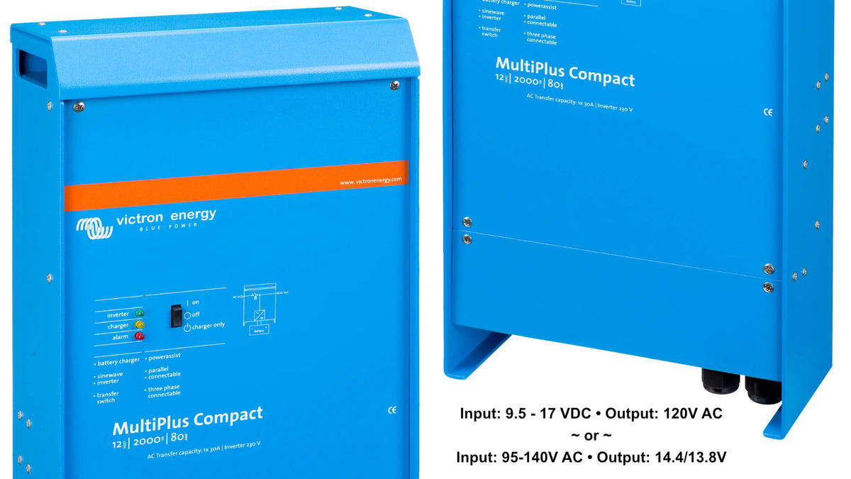 120V Inverter & Charger - 12/24/48V; 500 - 5000 Watts