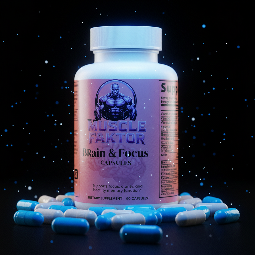 Muscle Faktor NEURO-FLUENCY Brain & Focus Support Capsules