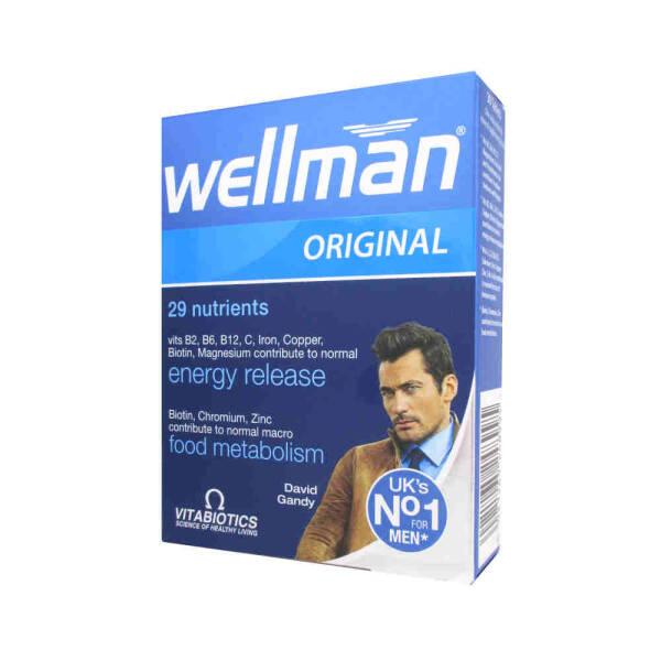 Vitabiotics Wellman Multivitamin Supplement for Men - Daily Vitamin and Mineral Boost for Energy and Overall Health