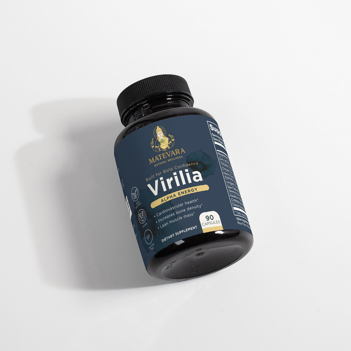 Virilia Alpha Energy |Men’s Vitality Support Capsules | 90 Count