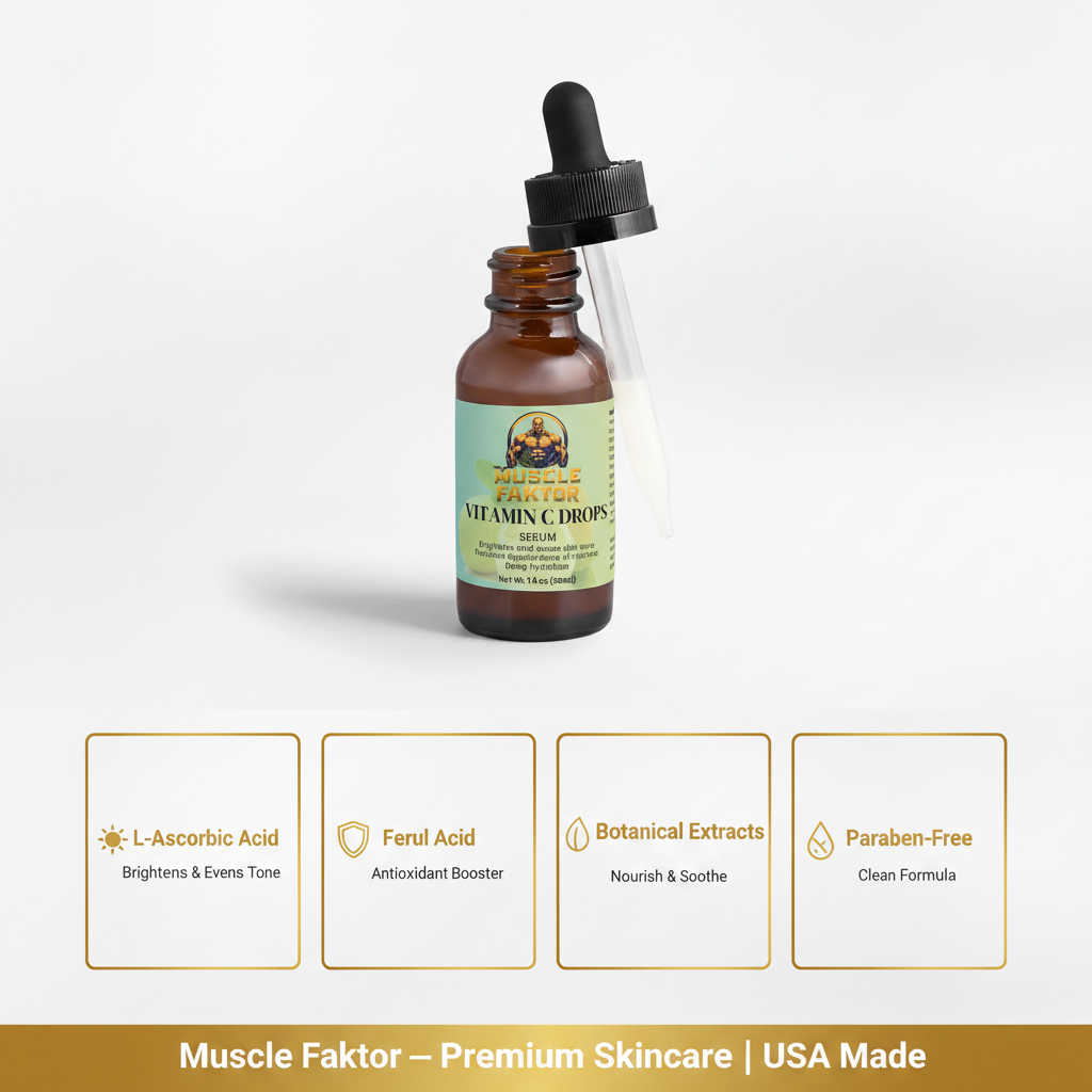 Muscle Faktor Vitamin C Brightening Face Serum with Ferulic Acid